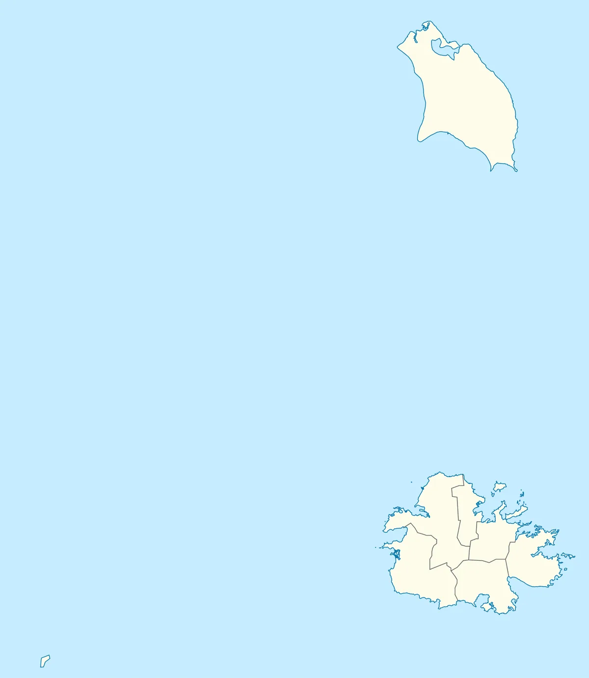 Location map of Antigua and Barbuda