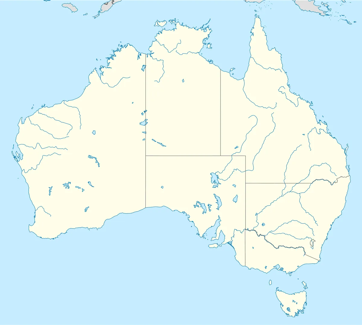 Location map of Australia