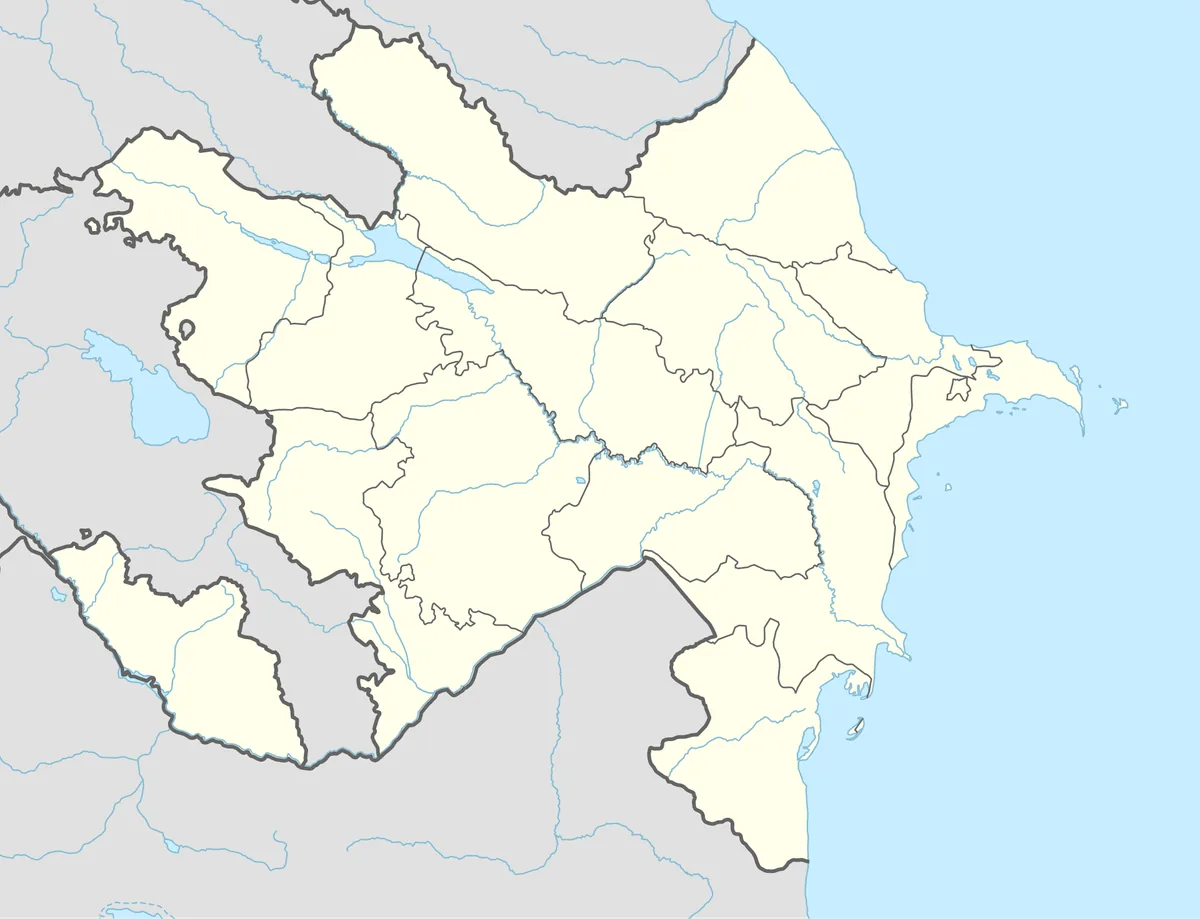 Location map of Azerbaijan