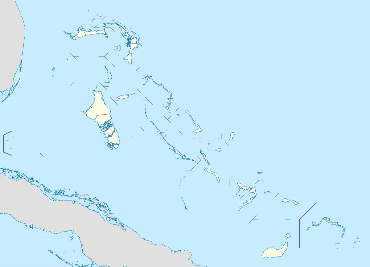 Location map of the Bahamas
