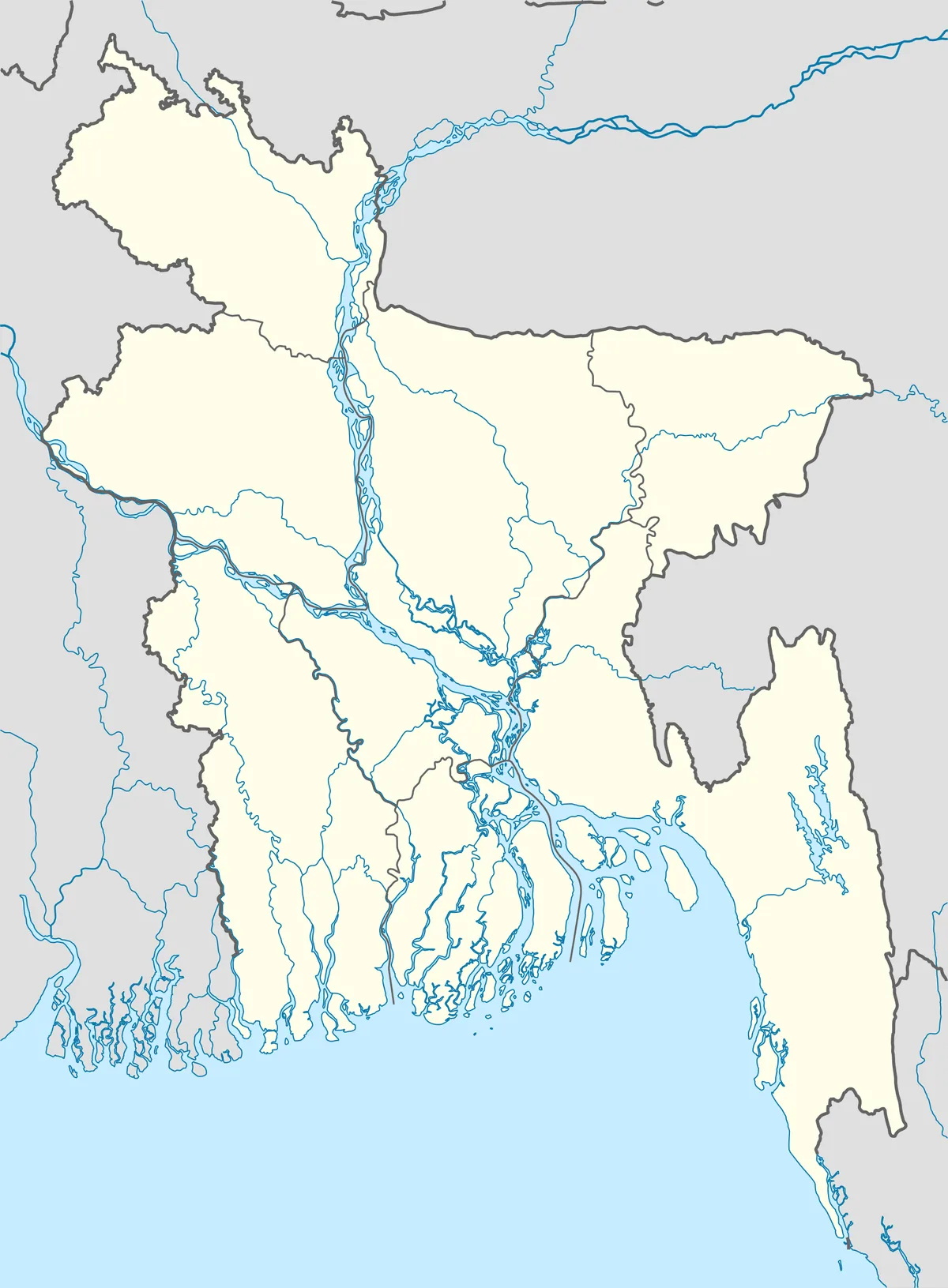 Location map of Bangladesh