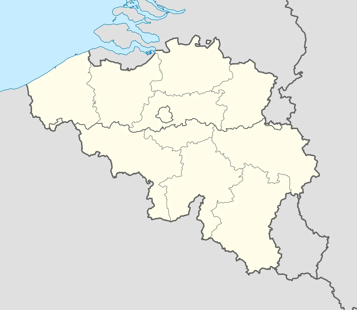 Location map of Belgium