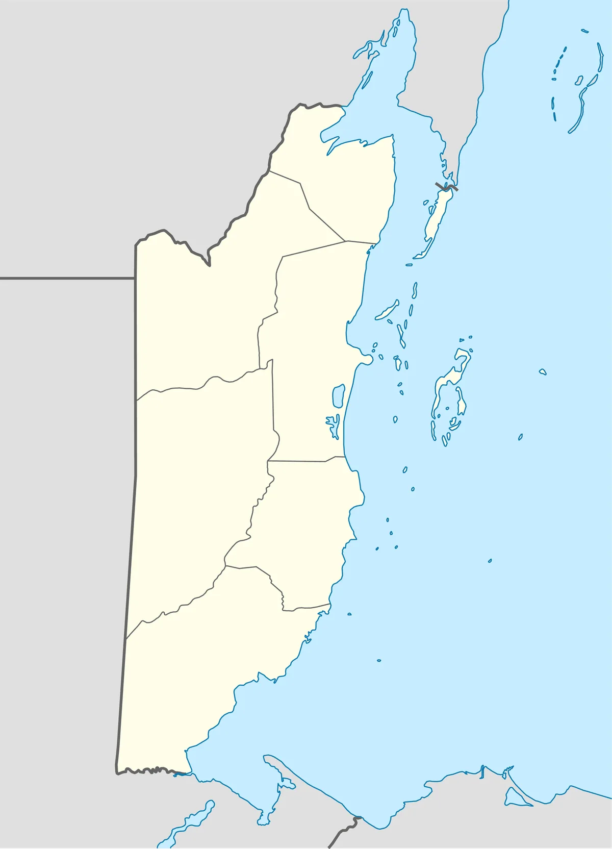 Location map of Belize