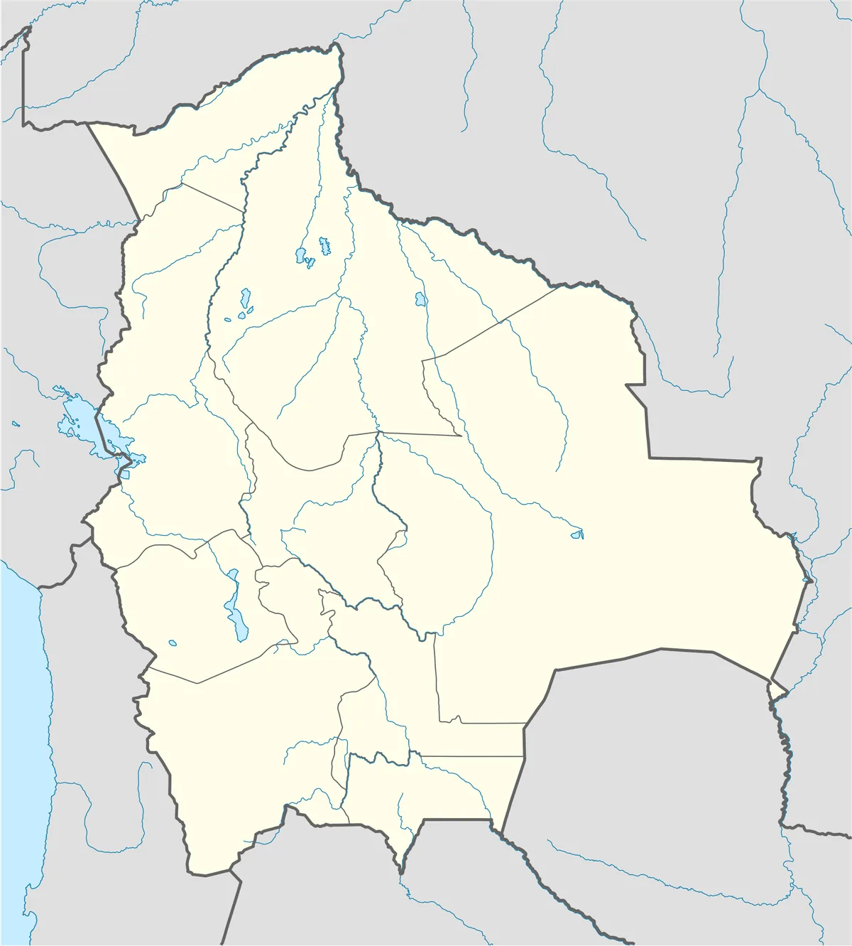 Location map of Bolivia