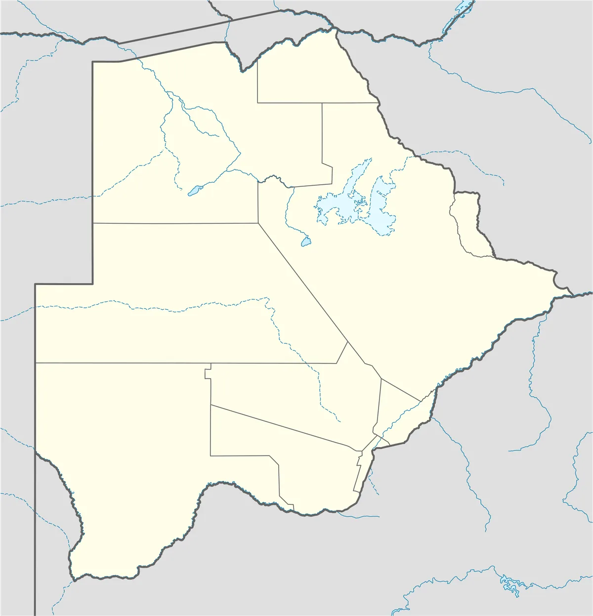 Location map of Botswana