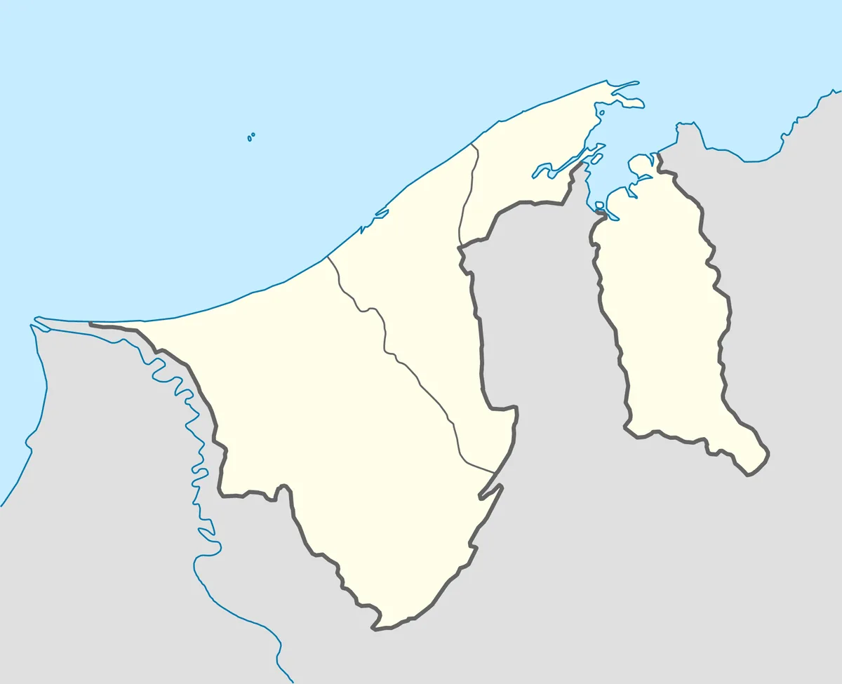 Location map of Brunei