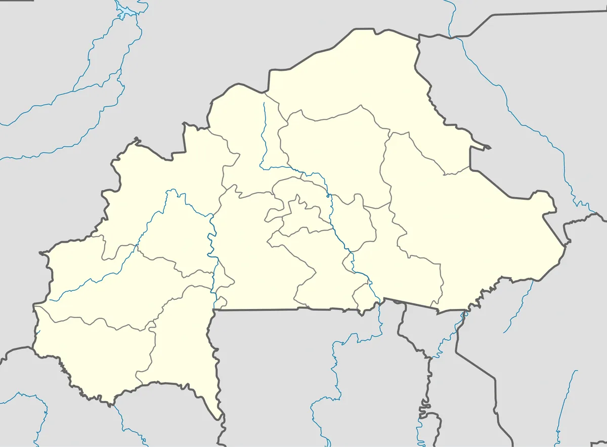 Location map of Burkina Faso