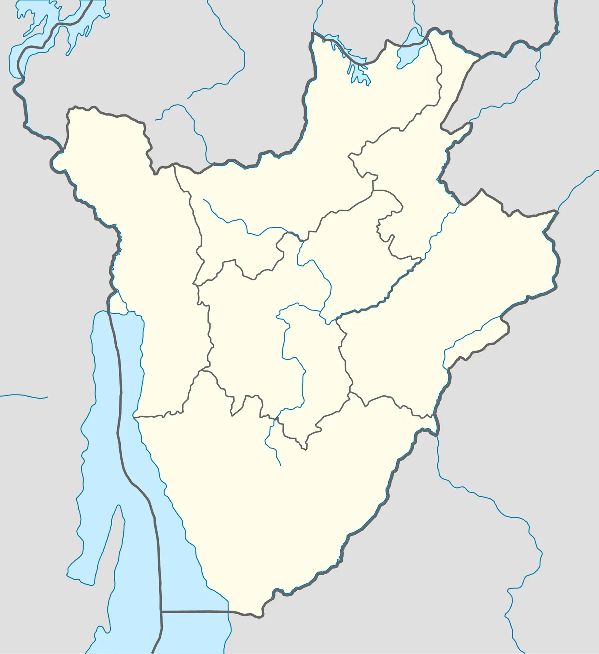 Location map of Burundi