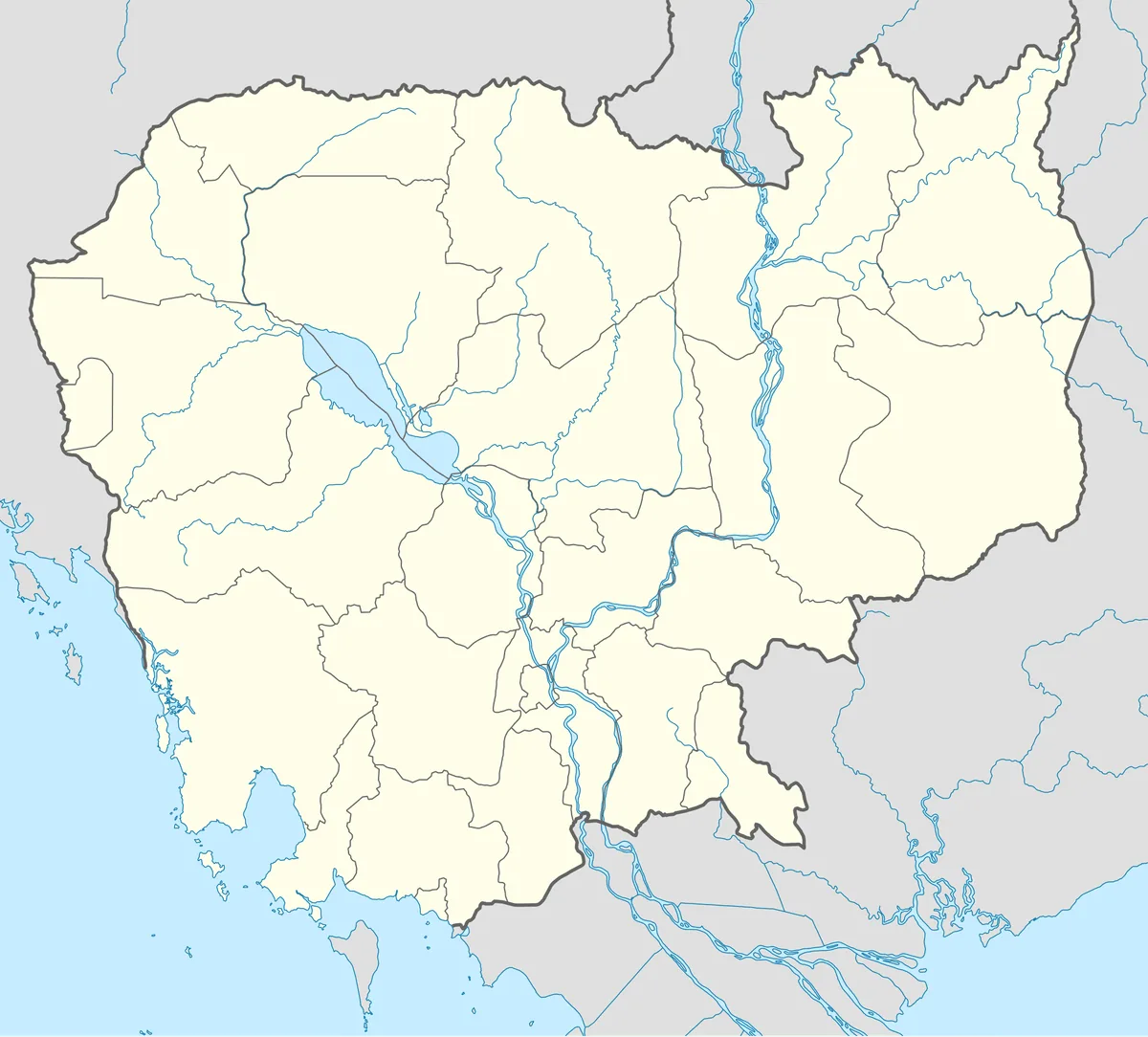 Location map of Cambodia