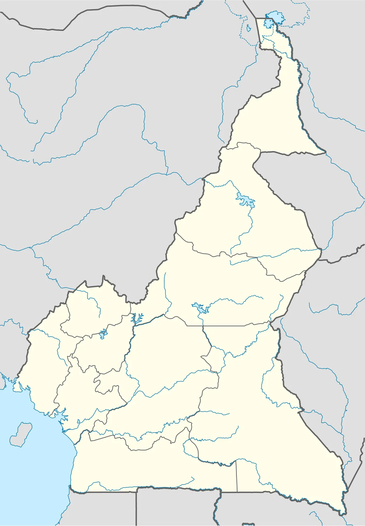 Location map of Cameroon