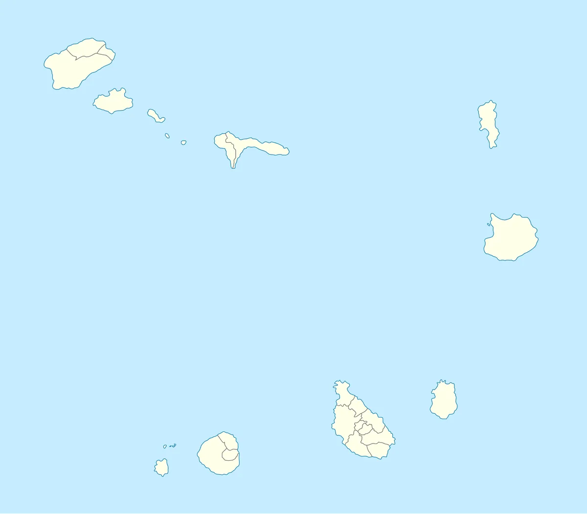 Location map of Cape Verde