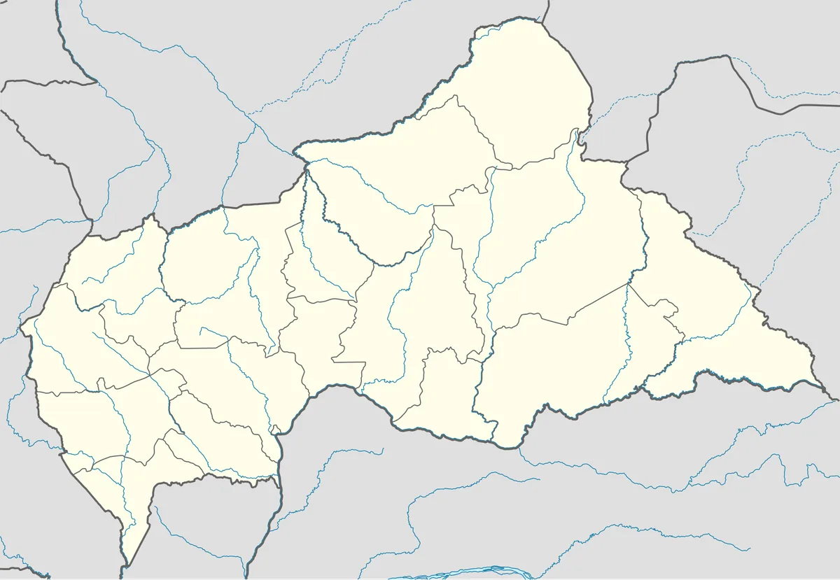 Location map of the Central African Republic