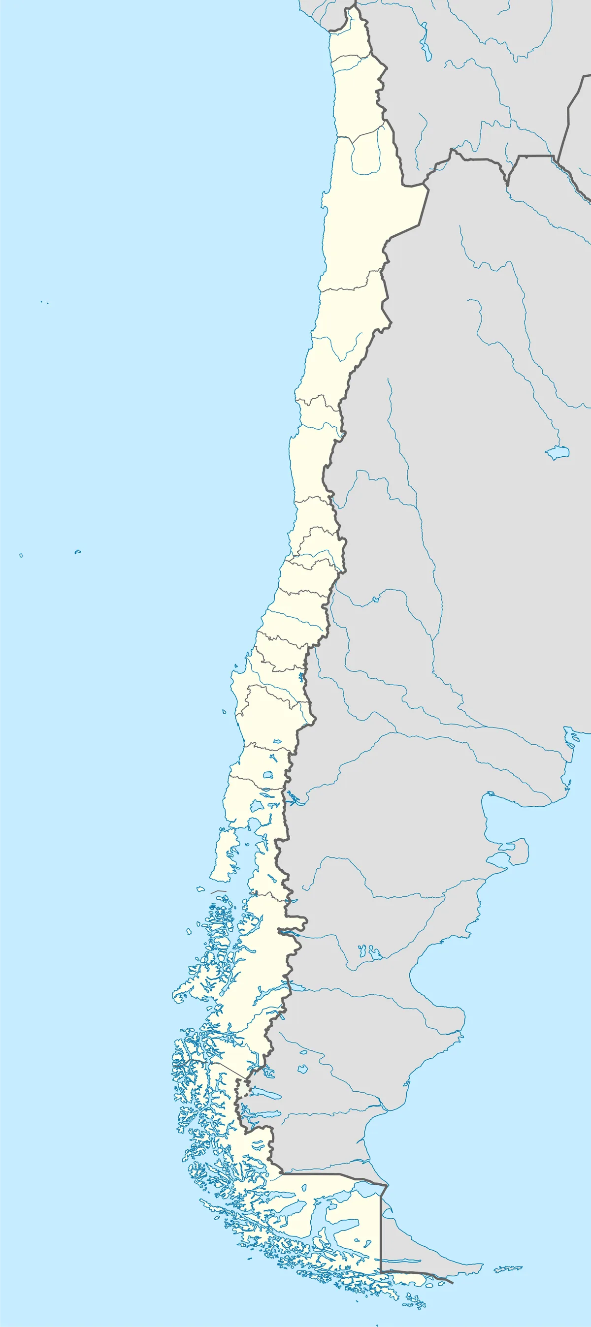 Location map of Chile