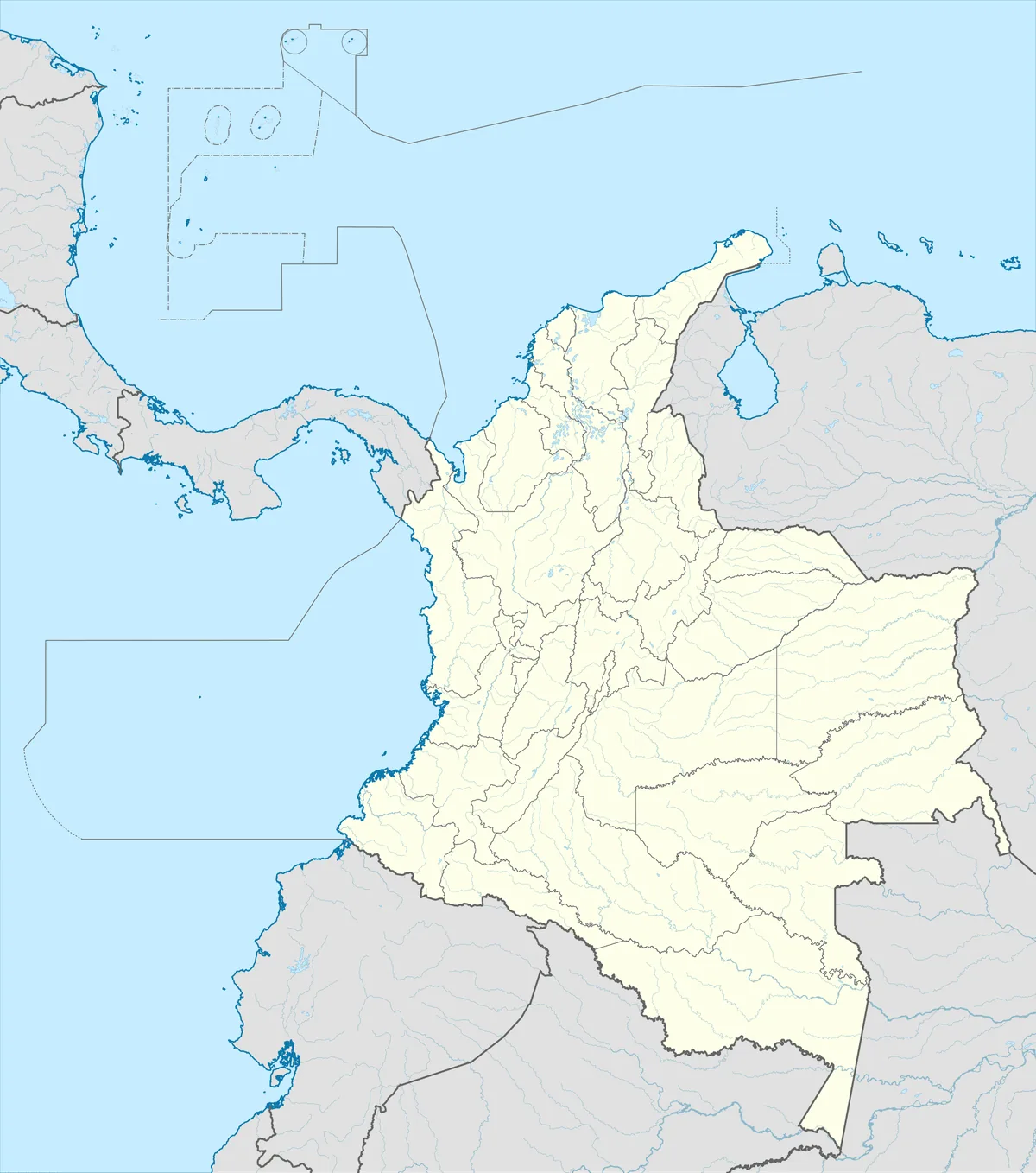 Location map of Colombia