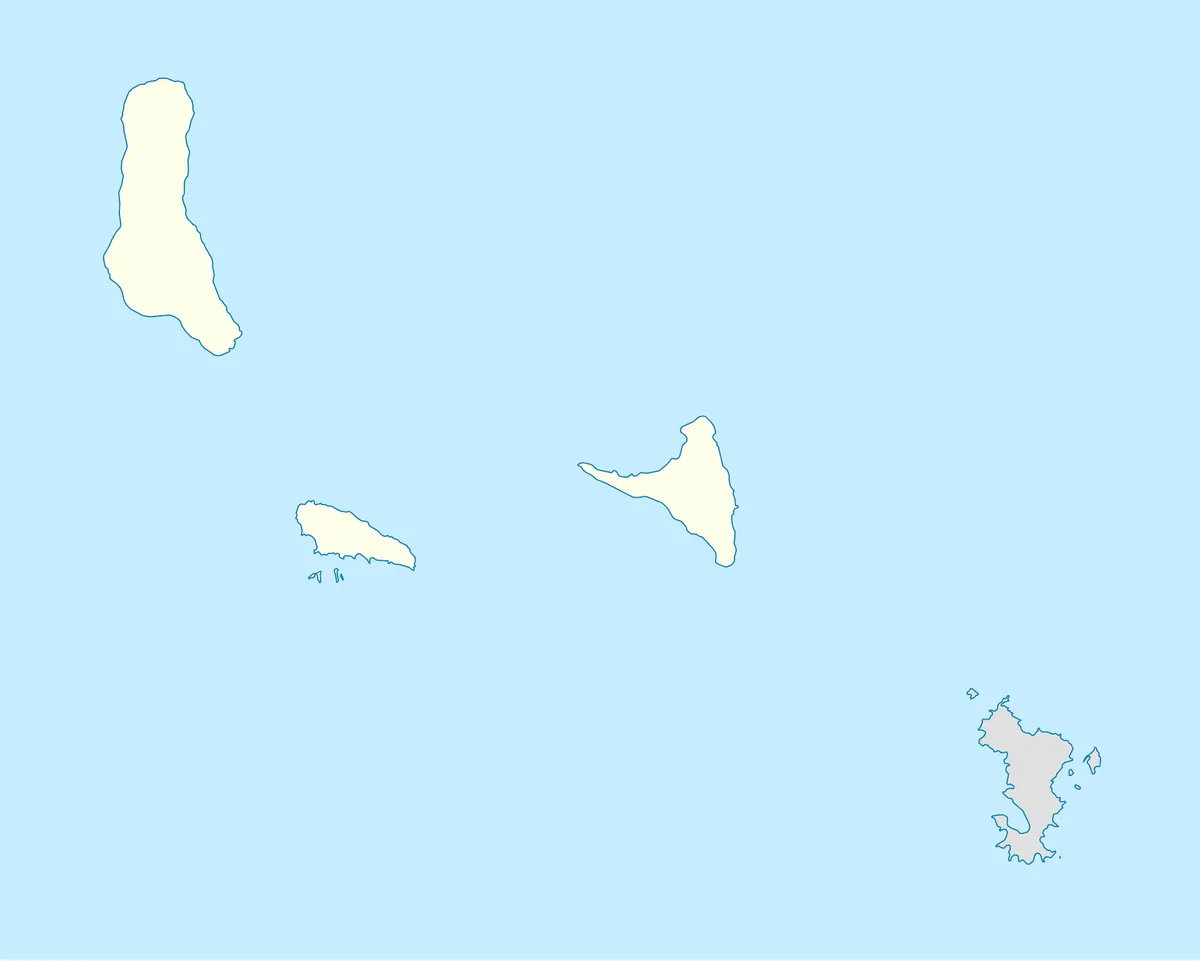Location map of the Comoros