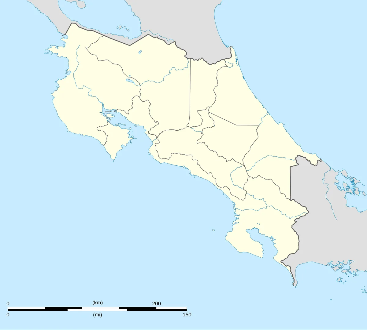 Location map of Costa Rica