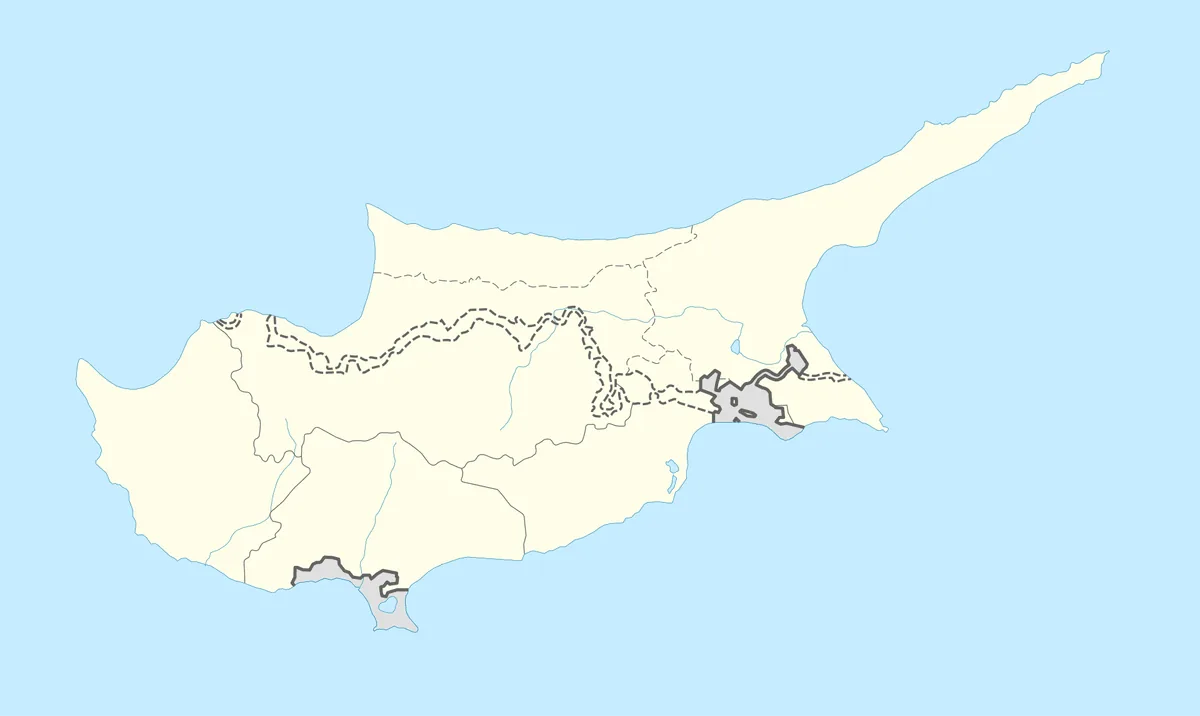 Location map of Cyprus