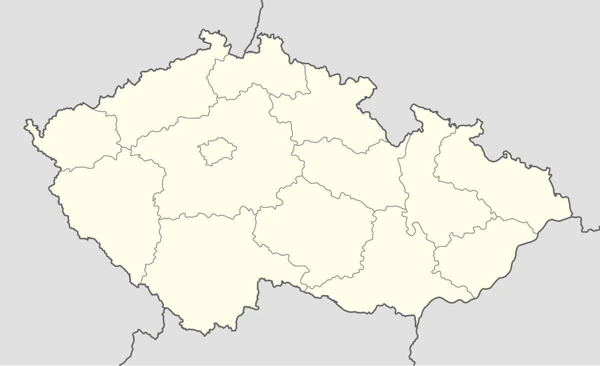 Location map of the Czech Republic