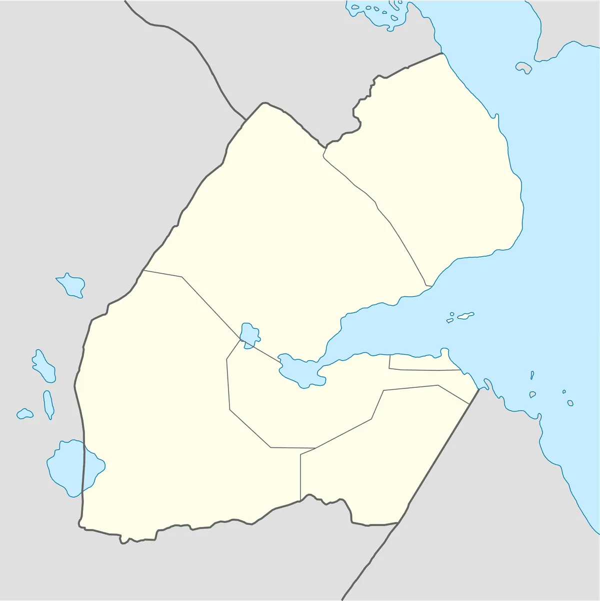 Location map of Djibouti