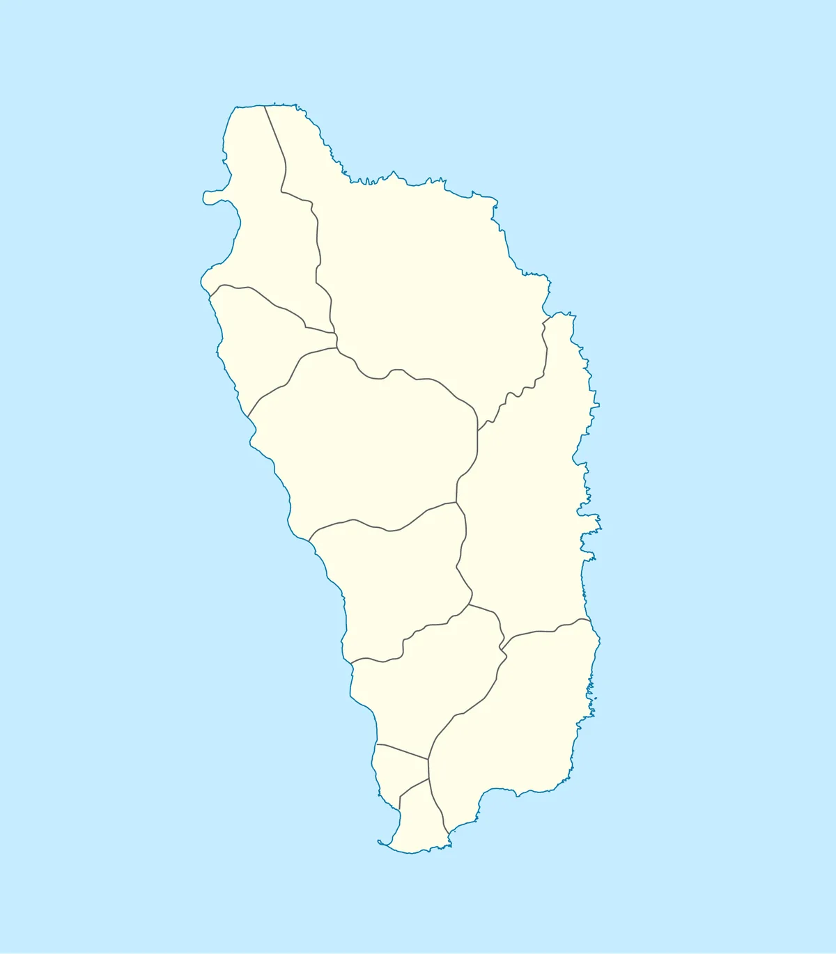 Location map of Dominica