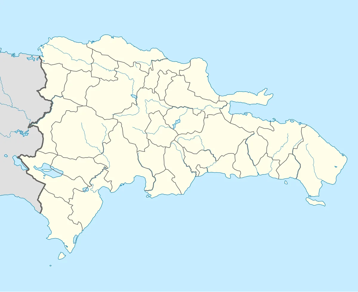 Location map of the Dominican Republic