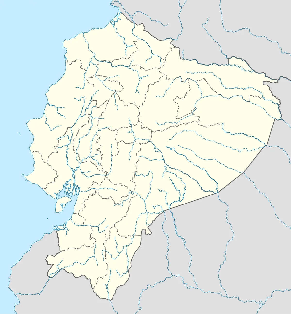Location map of Ecuador