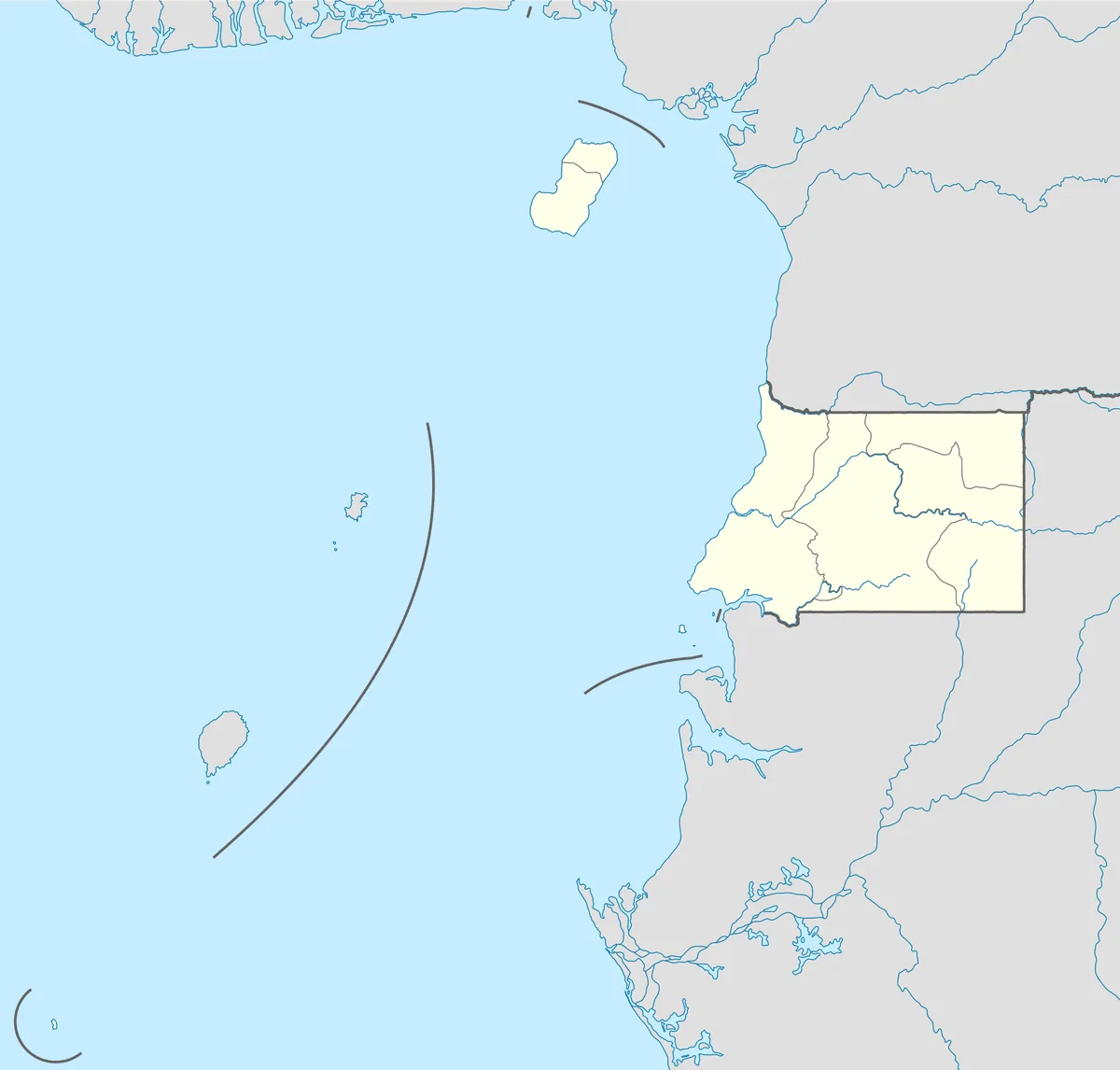 Location map of Equatorial Guinea