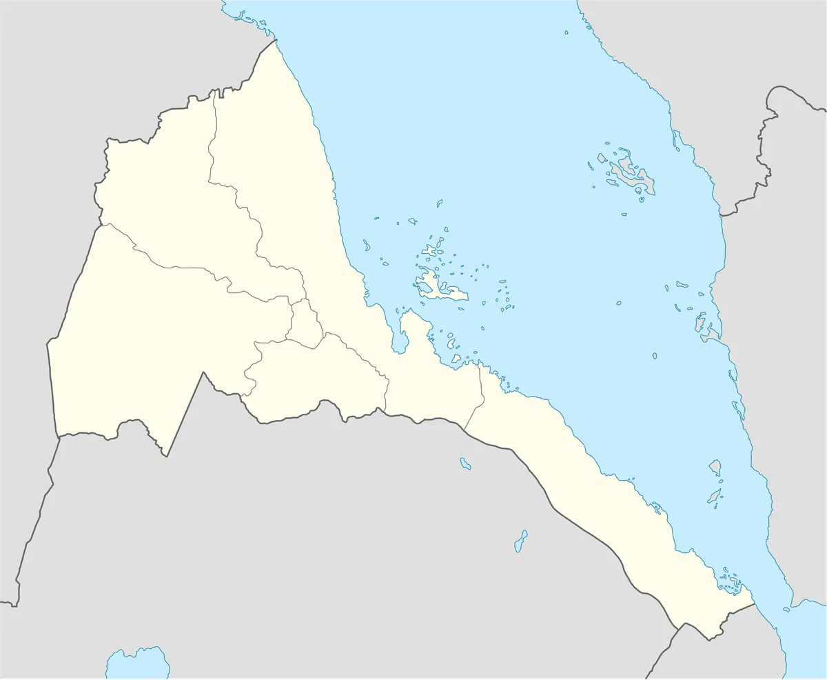 Location map of Eritrea