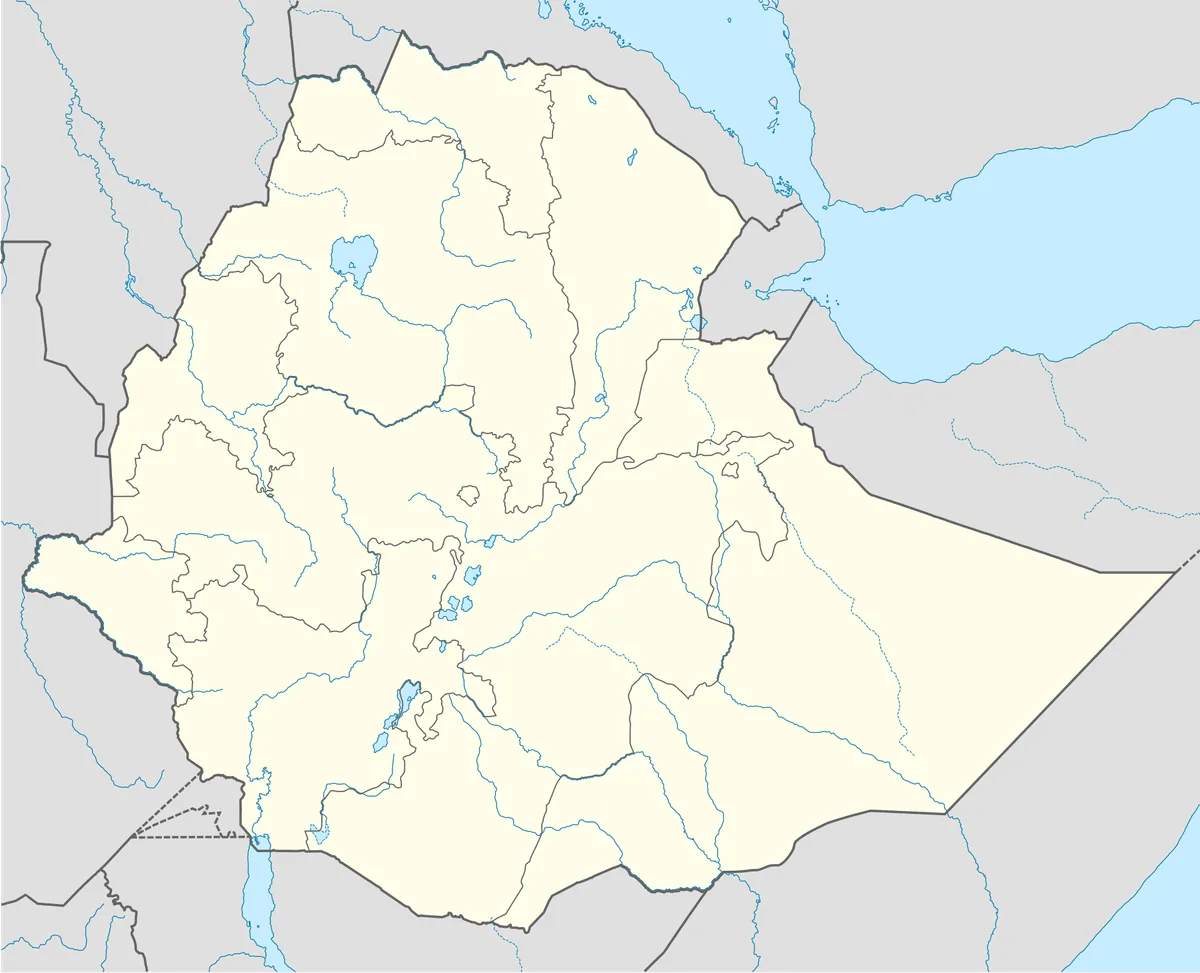 Location map of Ethiopia