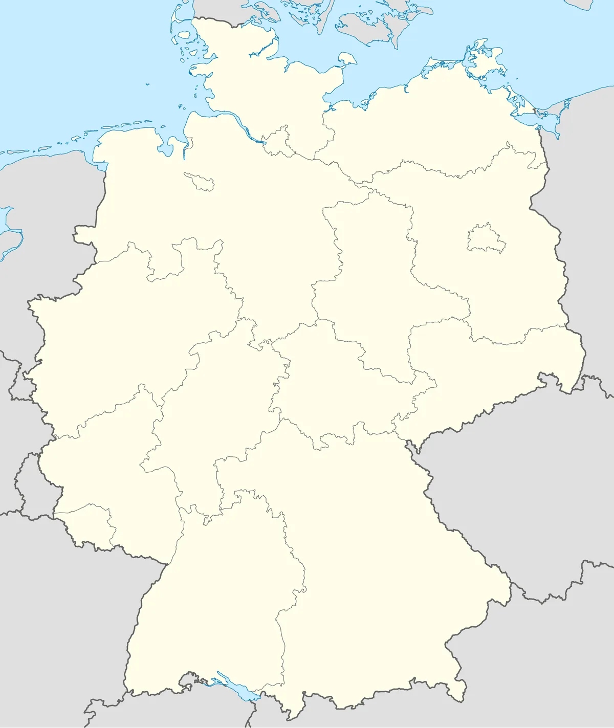 Location map of Germany