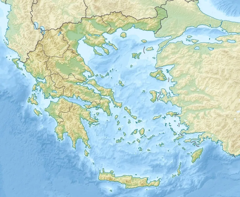 Relief map of Greece — physical geography