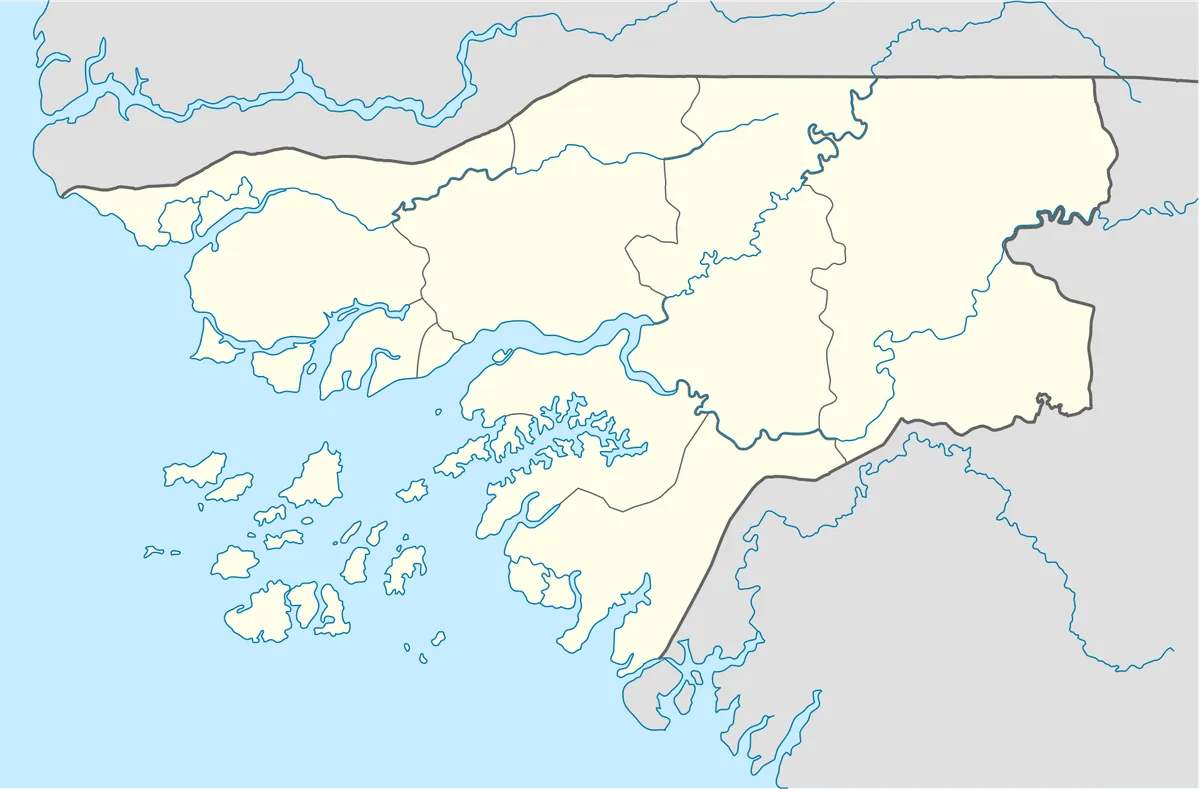 Location map of Guinea-Bissau