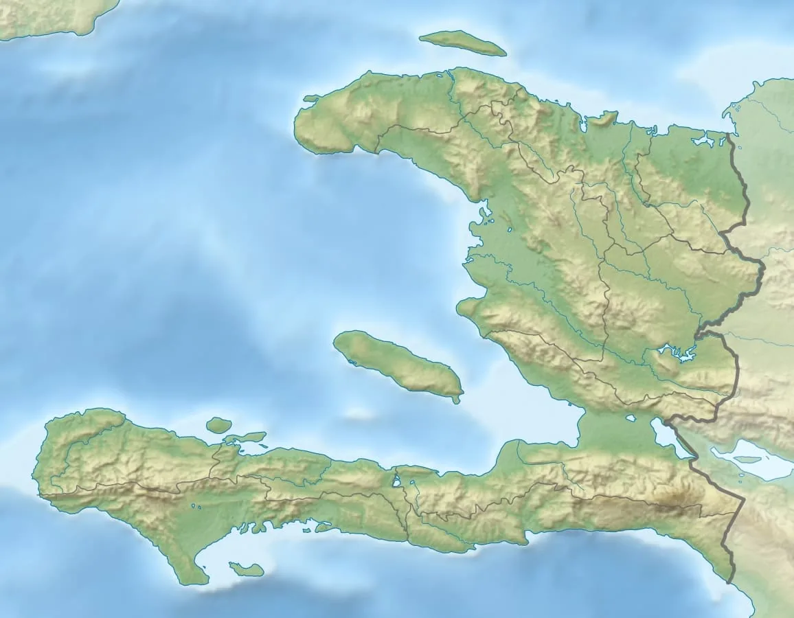 Relief map of Haiti — physical geography