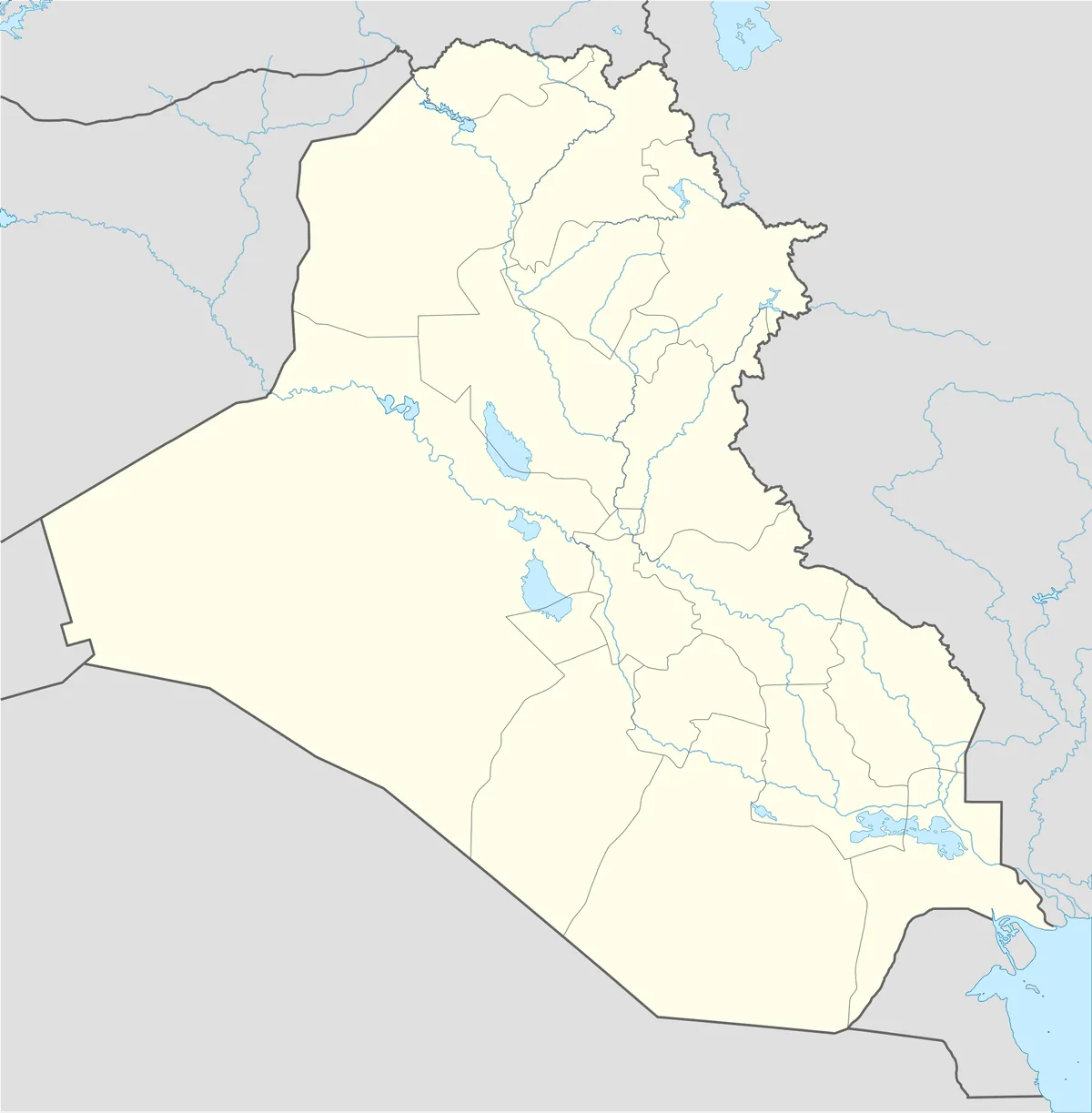 Location map of Iraq
