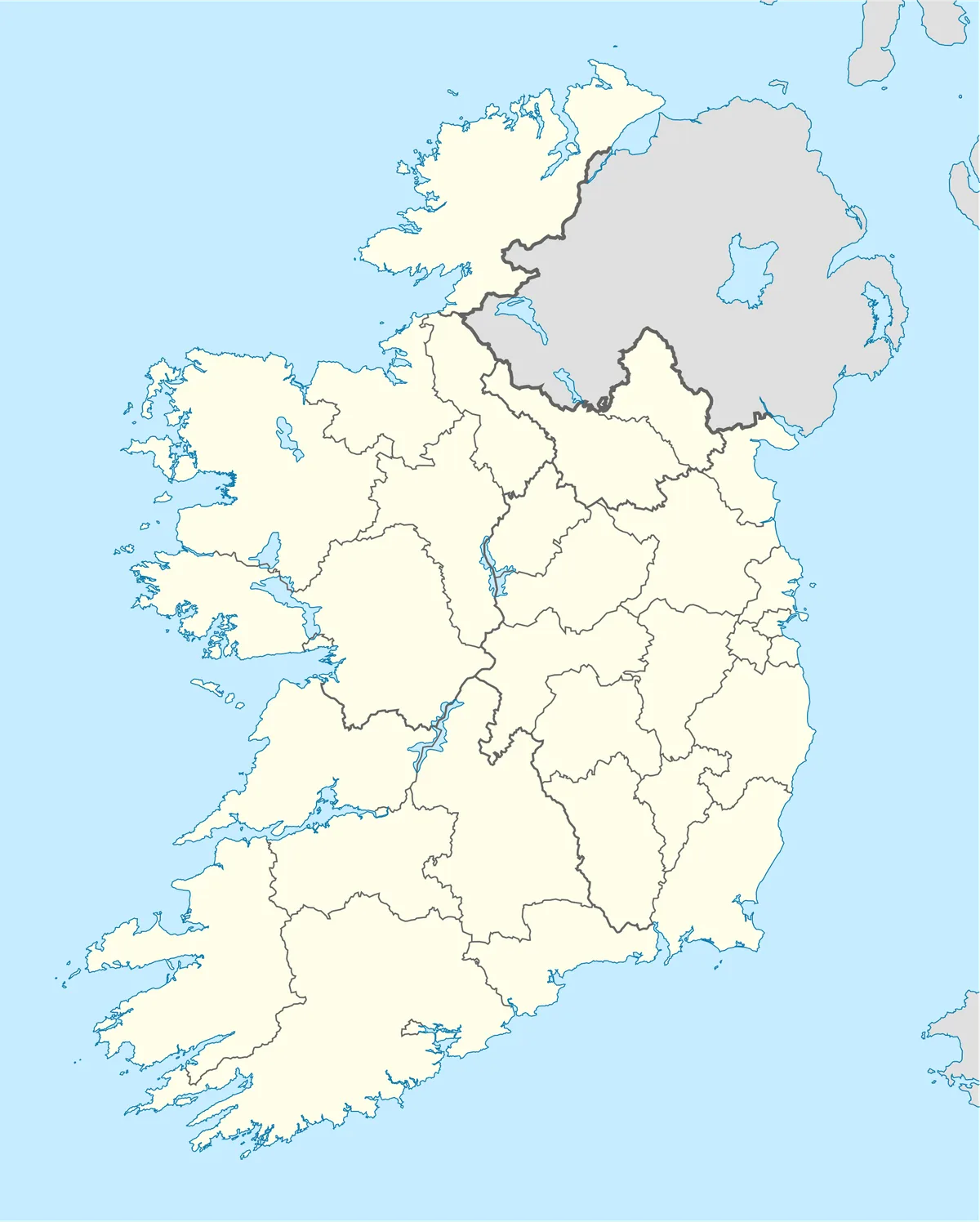 Location map of Ireland