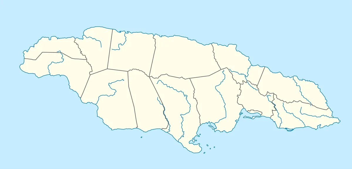 Location map of Jamaica