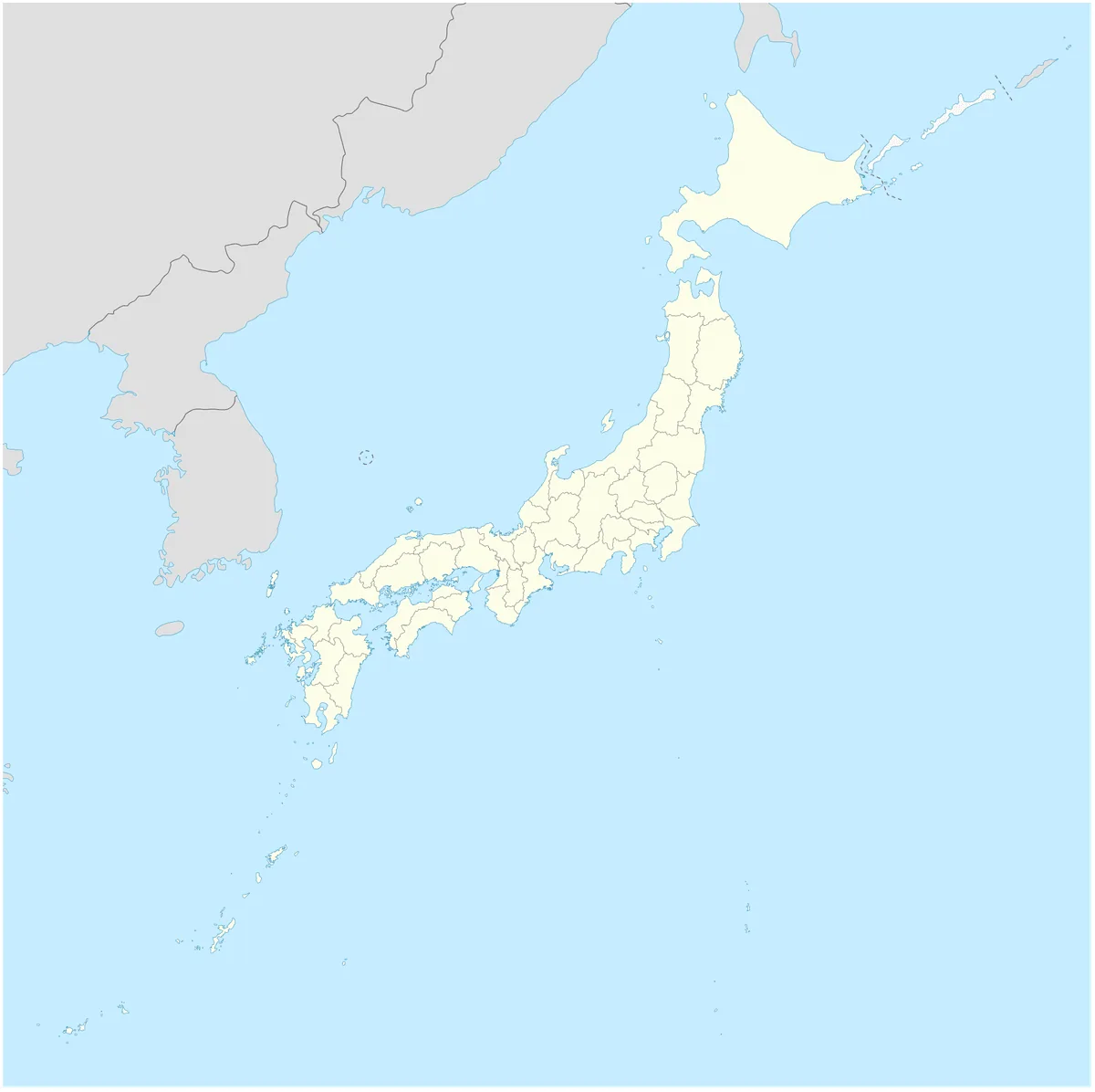 Location map of Japan
