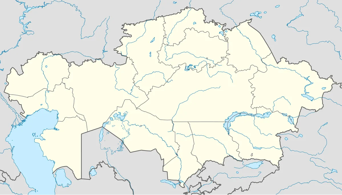 Location map of Kazakhstan
