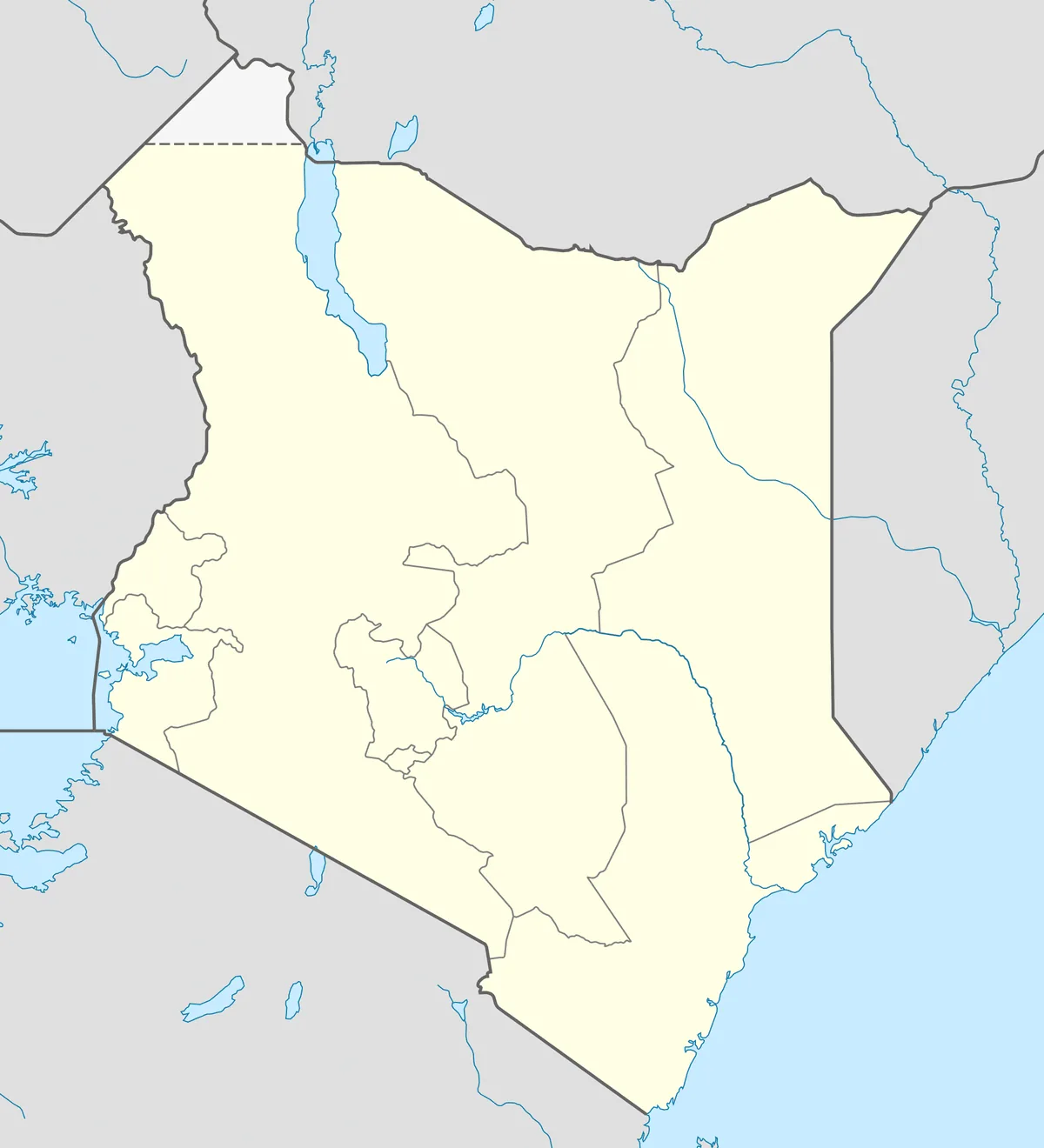 Location map of Kenya