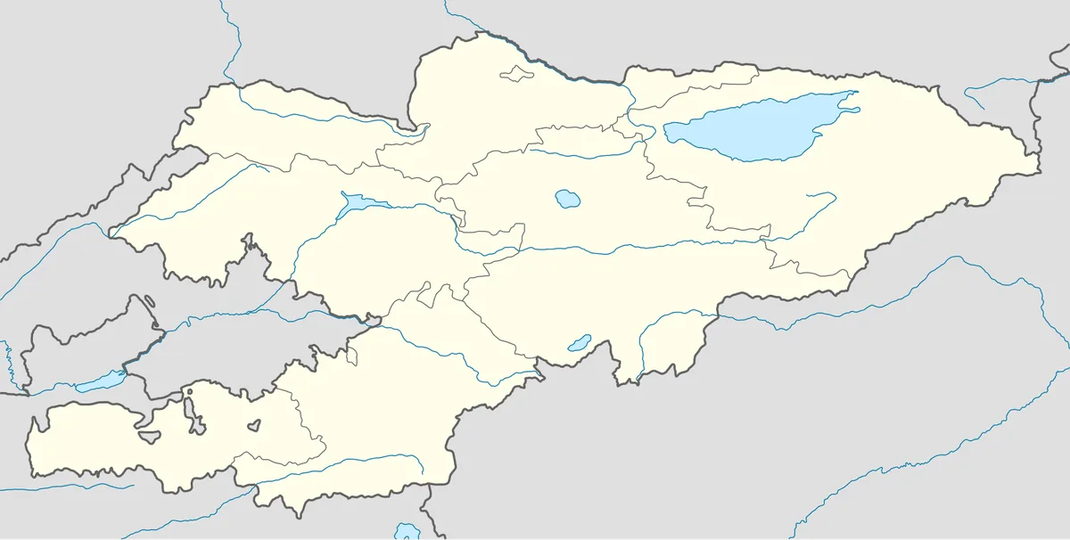 Location map of Kyrgyzstan