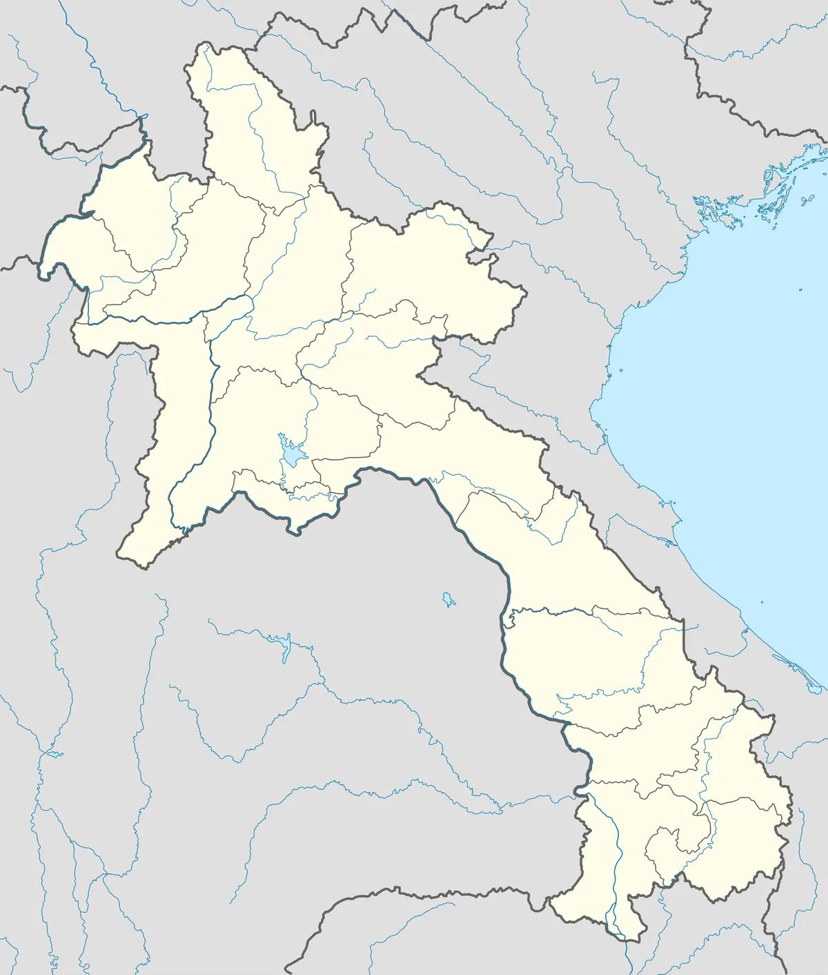 Location map of Laos