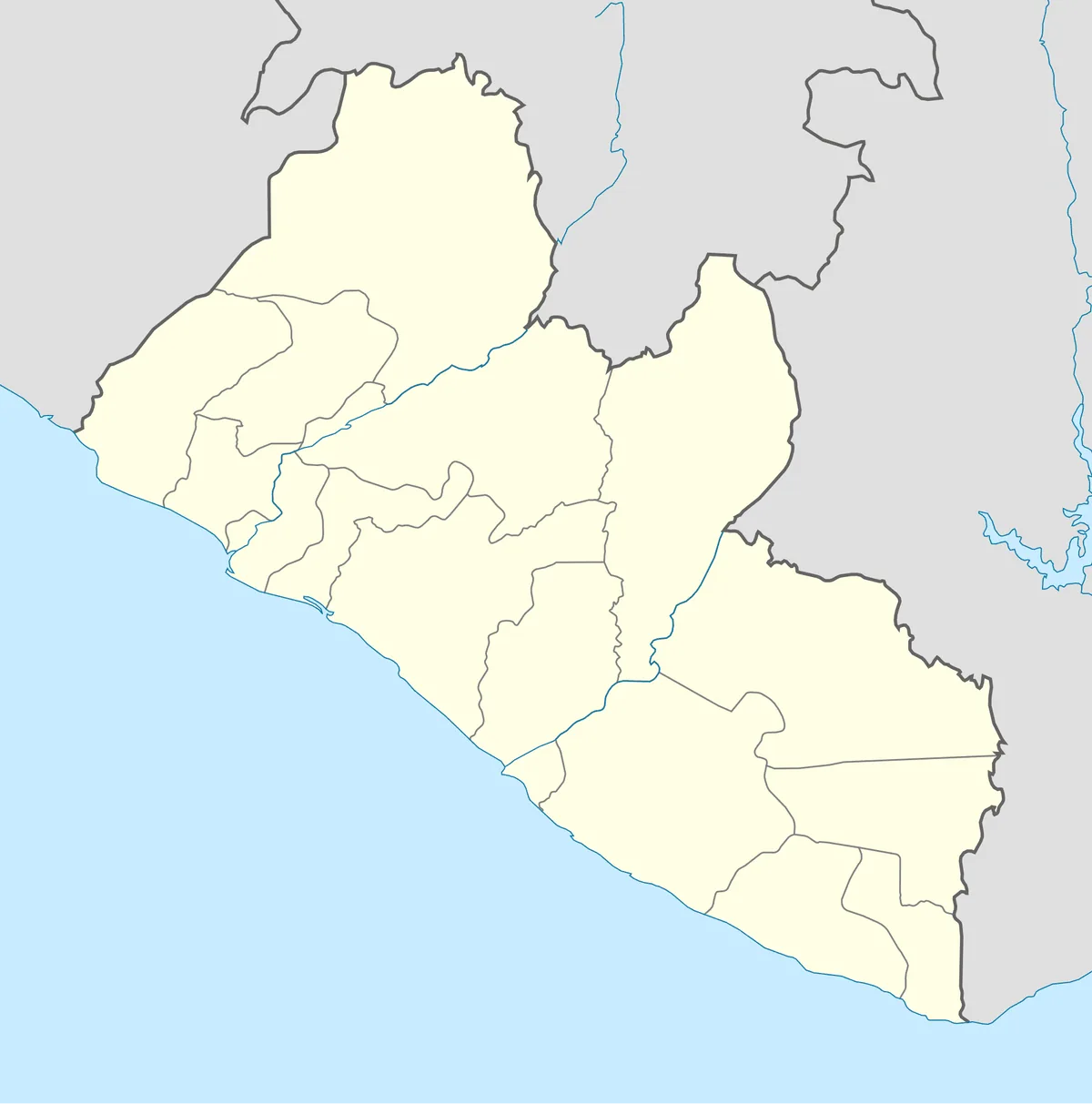 Location map of Liberia