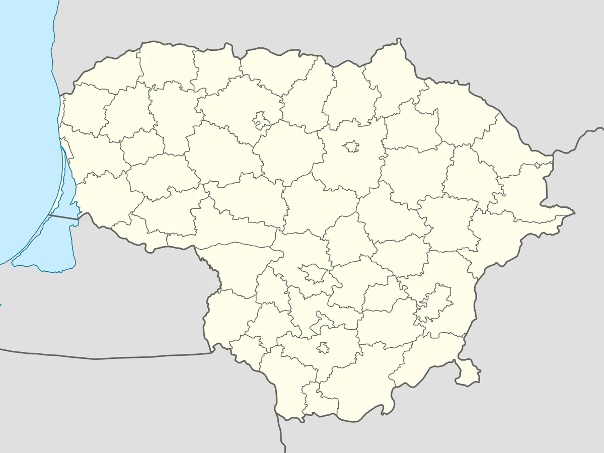 Location map of Lithuania