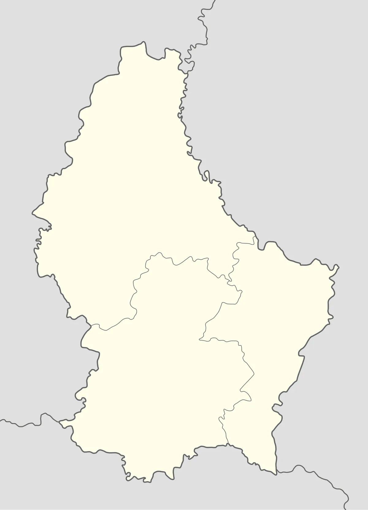 Location map of Luxembourg