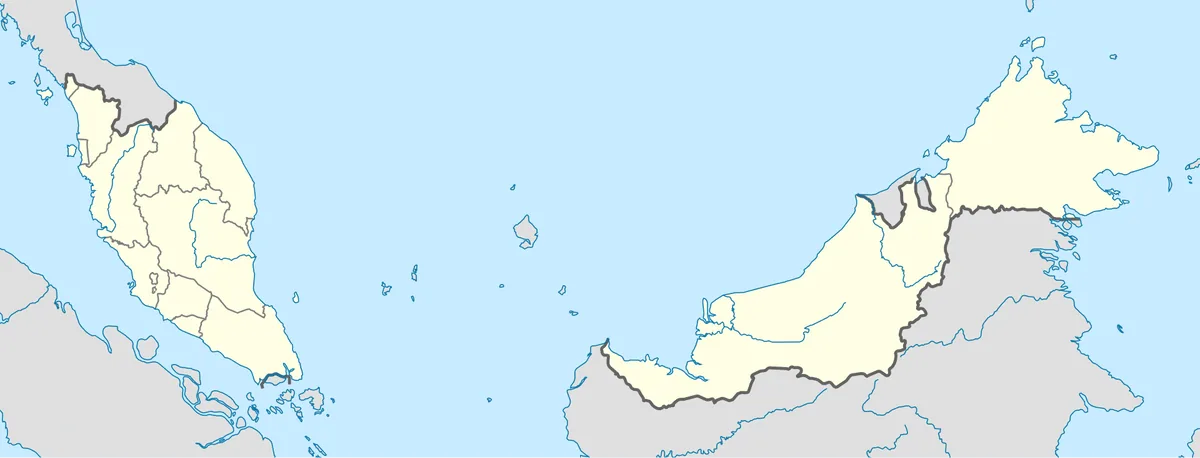 Location map of Malaysia