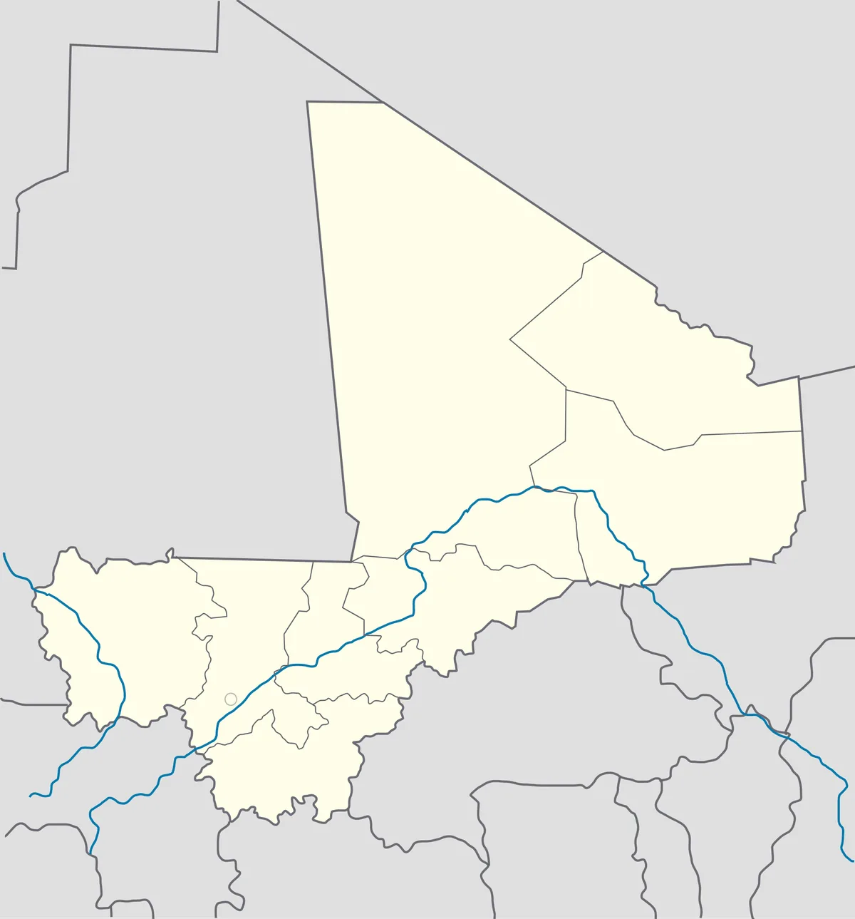 Location map of Mali