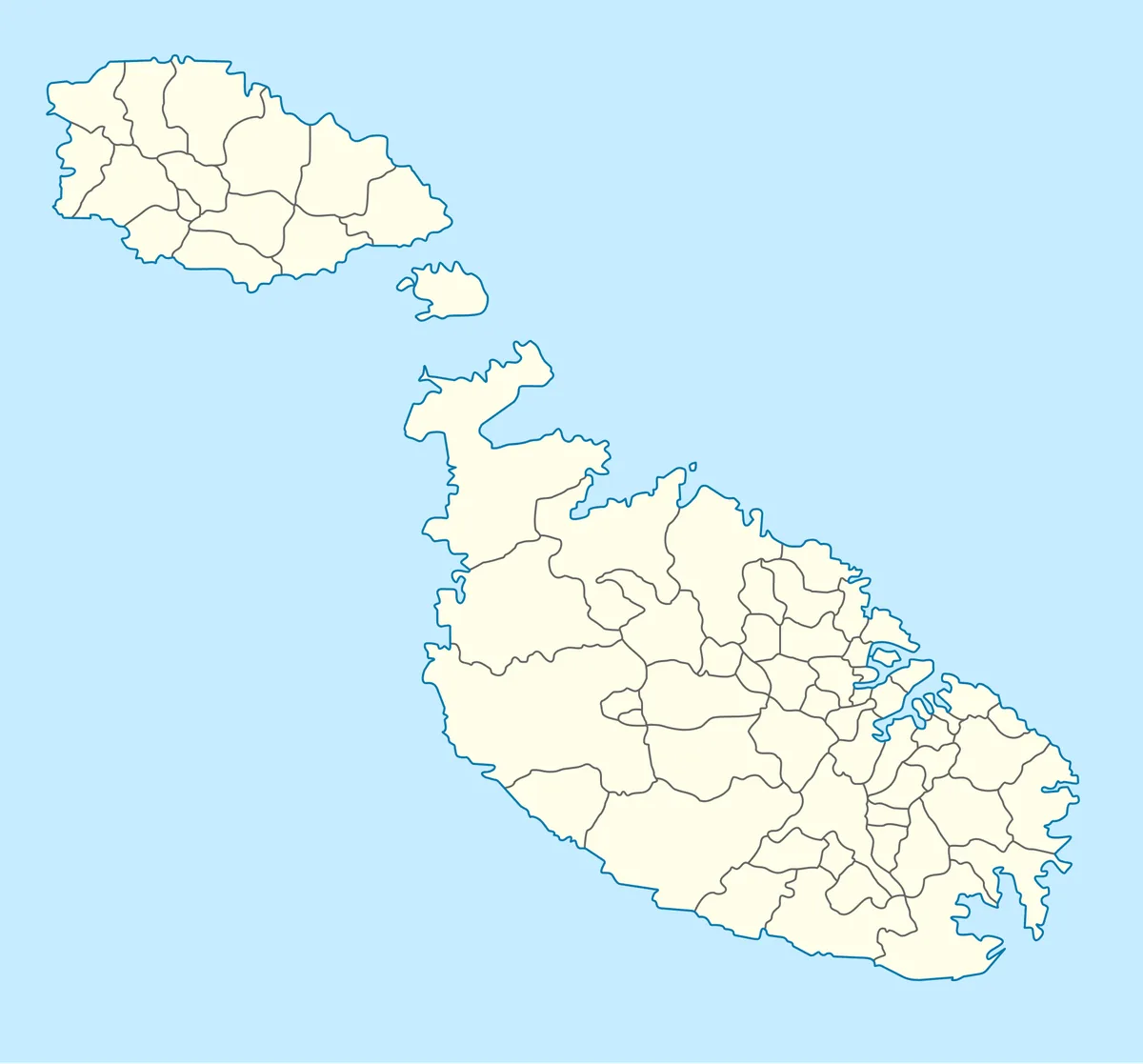 Location map of Malta
