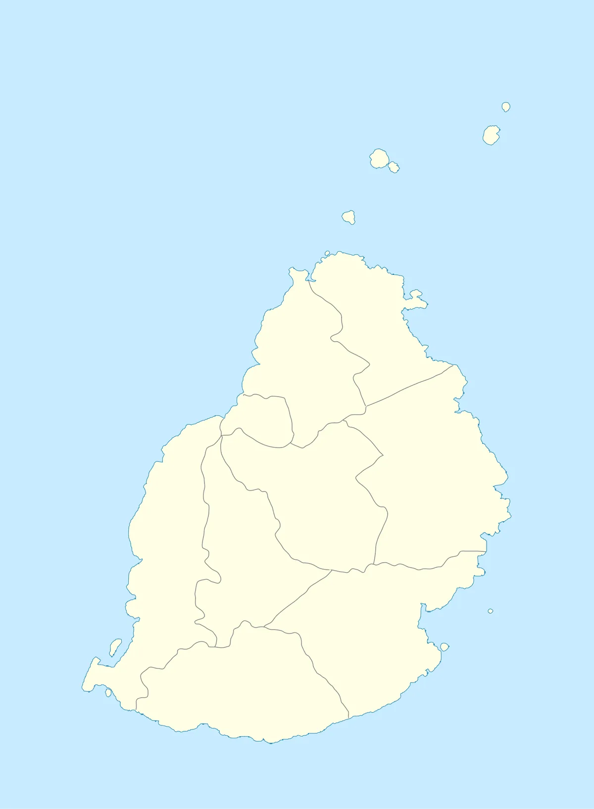 Location map of Mauritius