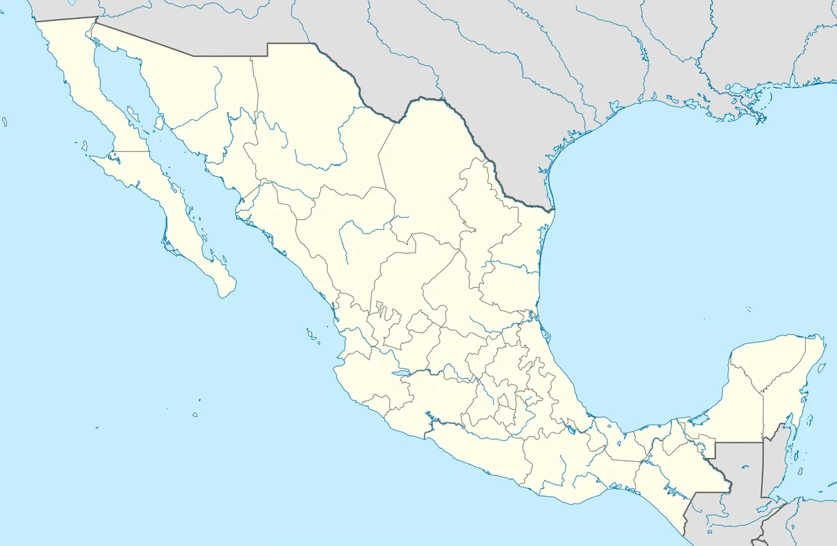 Location map of Mexico