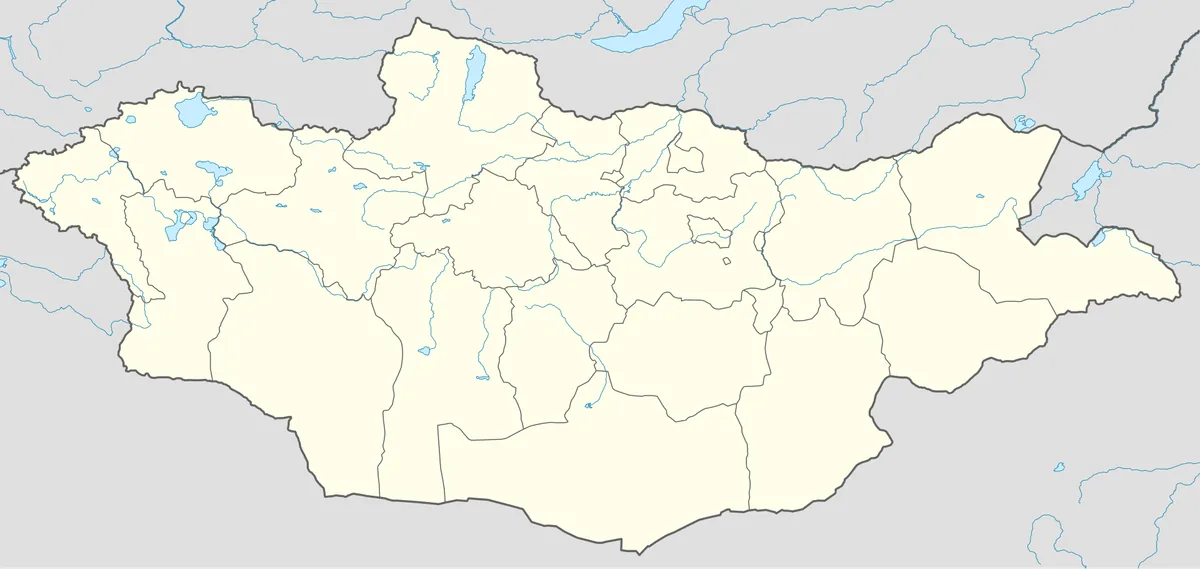 Location map of Mongolia